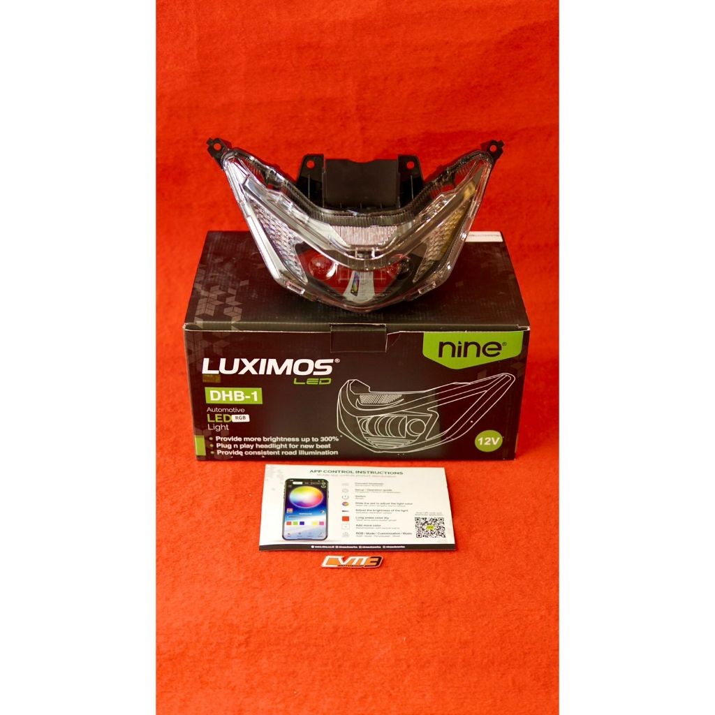 LAMPU LED HEADLAMP HONDA BEAT DELUXE BEAT STREET DAYMAKER DHB1 LUXIMOS NINE SUPER BRIGHT