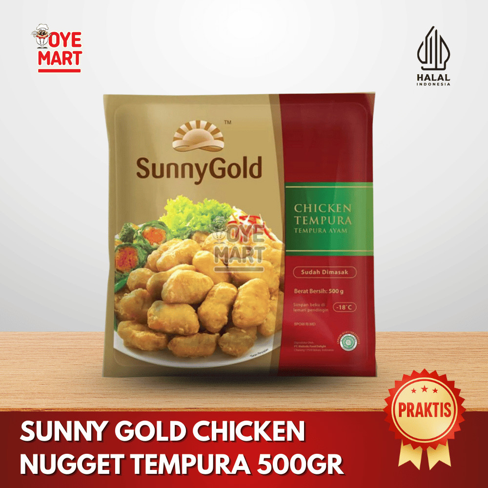 

SUNNY GOLD CHICKEN NUGGET TEMPURA 500GR
