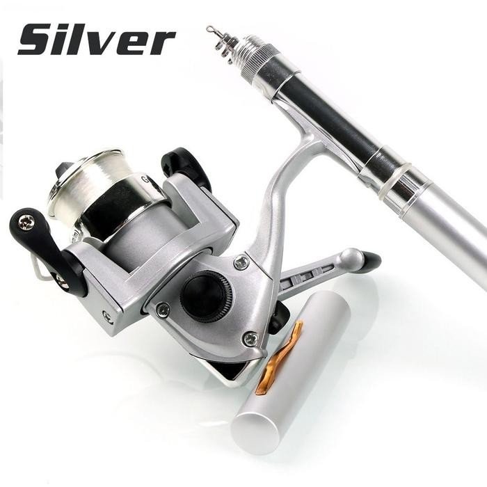 Set Joran Pancing Pulpen / Pen Reel - Silver