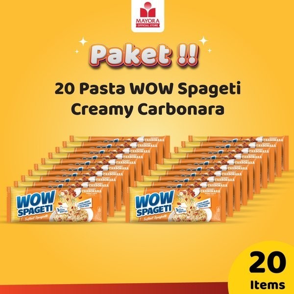 

Paket 20 Pasta WOW Spageti Creamy Carbonara