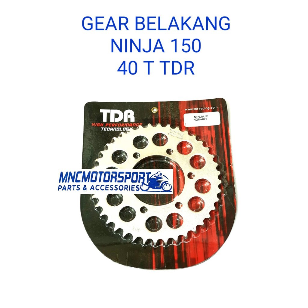 GEAR GIR BELAKANG TDR 428 40 T NINJA 150 R SS RR