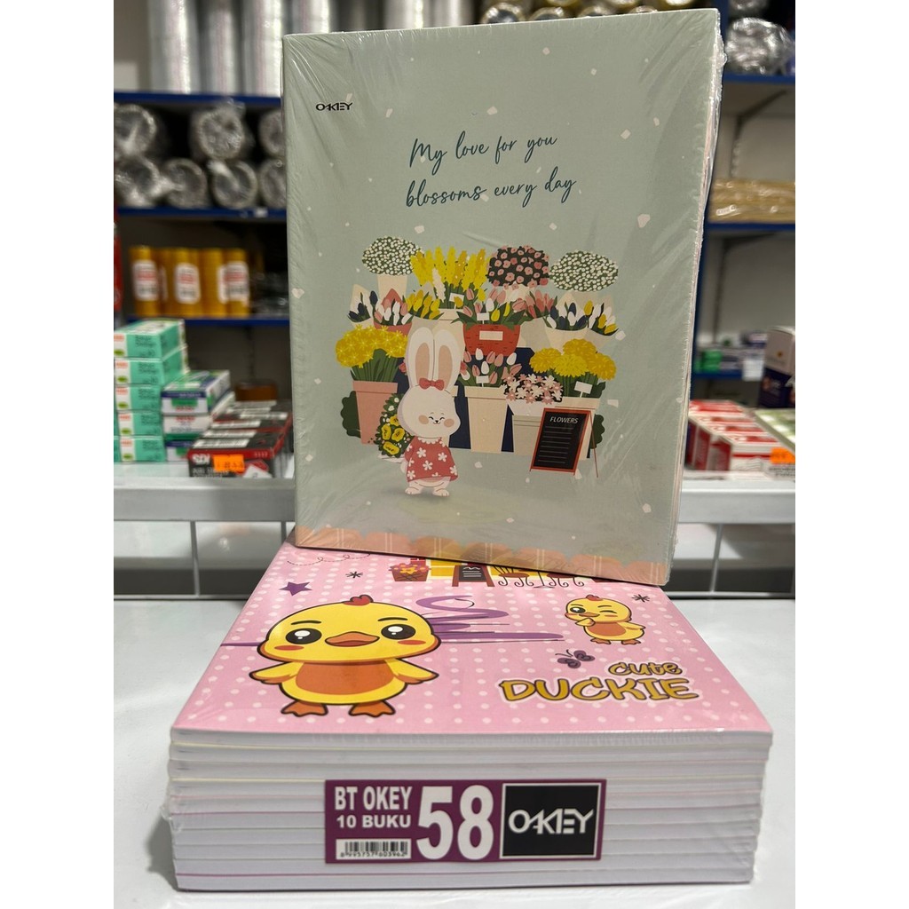 

(PCS) Buku Tulis OKEY 58 Lembar Buku Ukuran Kwarto
