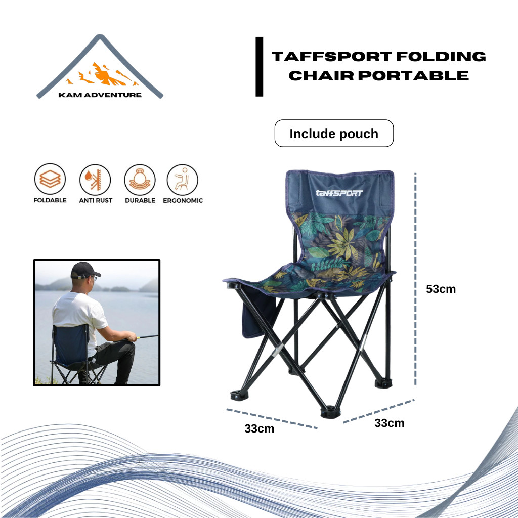 Kursi lipat portable camping - kursi lipat camping - kursi lipat outdoor - kursi lipat kemping - kur