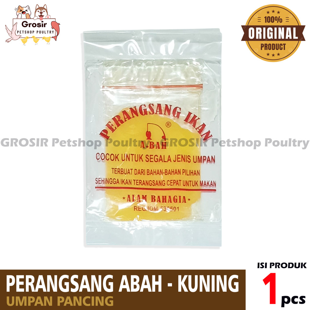 Umpan Perangsang Wisman ABAH KUNING / Umpan Pancing Mancing