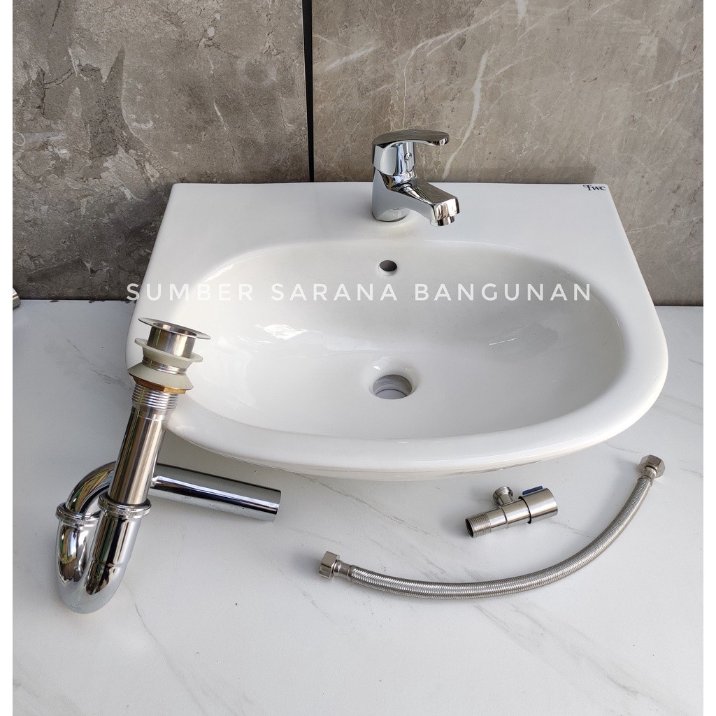 Wastafel Set Besar Murah / Westafel Keramik Komplit Cuci Tangan