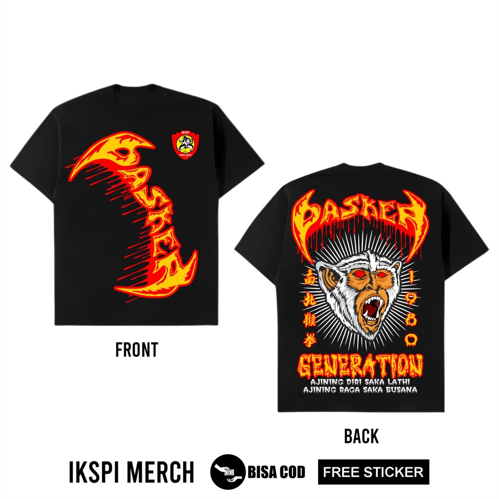 (KPSB) Kaos IKSPI Kera Sakti Pasker Generation Kuning Ajining Diri Saka Lathi Ajining Raga Saka Busa