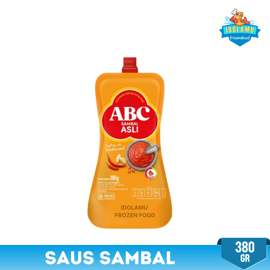 

saus abc saus sambal asli kemasan pouch 380 gr