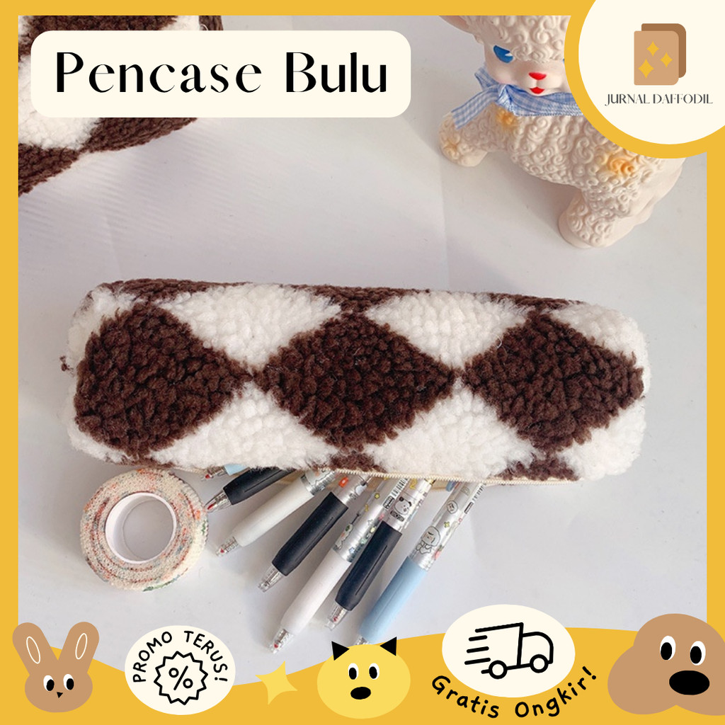 

Jurnal Daffodil - Tempat Pensil Bulu Kotak Pensil Bulu Geometris Serbaguna Pouch Motif Catur Pencase Kotak-Kotak