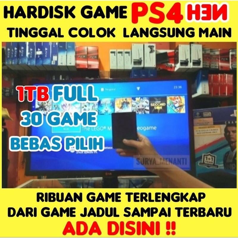HARDISK EKSTERNAL PS4 HARDDISK GAMES 1TB EXTERNAL HDD GAME PS4 BEBAS REQUESTCO