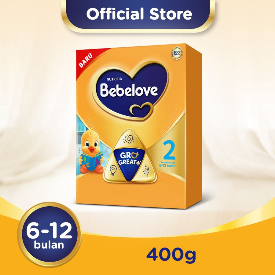 Bebelove 2 Susu Formula Bayi Bubuk 400gr - Usia 6-12 Bulan