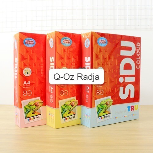 

KAYDEN STORE Kertas HVS Warna A4 80 gr SIDU per rim isi 500 lbr