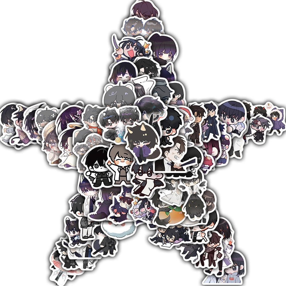 

50PCS Q Version From The Perspective Of Omniscient Readers Stickers Cafe Stationery Suitcase Laptop Phone Waterproof Cafe Sticke