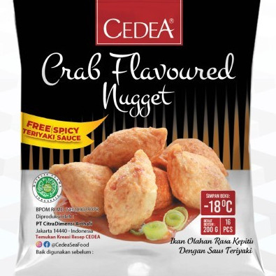 

Nugget Ikan Kepiting Cedea Crab Nugget 200 Gram