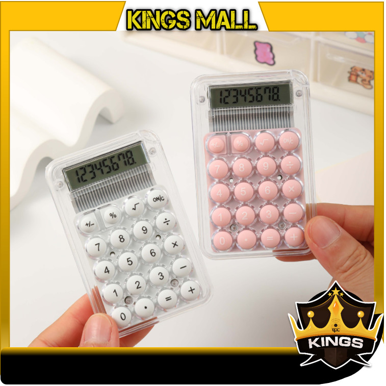 

Kings - 6626 Kalkulator Warna Makaron Lucu / Kalkulator Mini 3D / Kalkulator Portabel Aritmatika / Calculator Mini Pocket Size