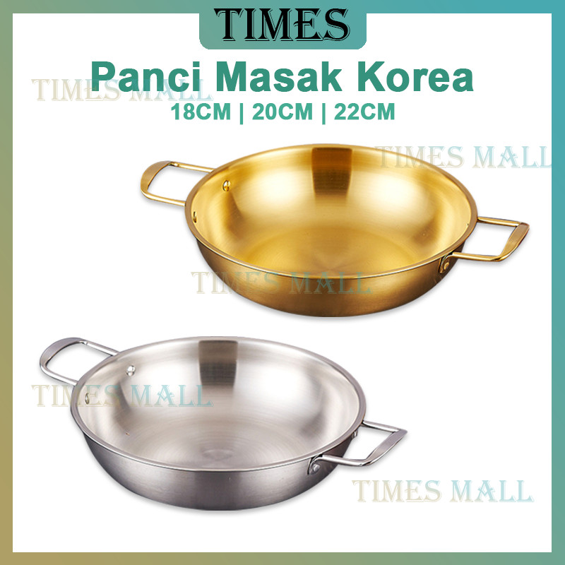 Panci Ramen Korea Noodle Pot Stainless / 18CM 22CM 24CM Noodle Pot / Stainless Ramyun Panci