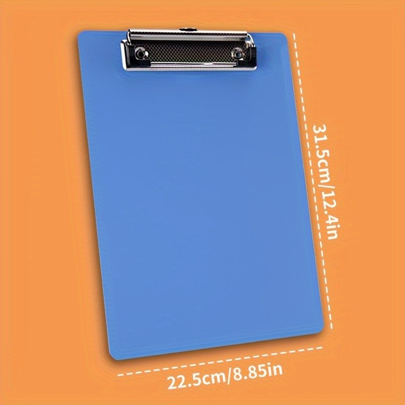 

4pcs Thickened PP Material Clipboard Writing Board,Durable and Scratch-Resistant Project Folder for Office, Nurses, School, Home