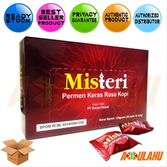 

sale Diskon MISTERI CANDY PERMEN MISTERI PERMEN RASA KOPI 30 PCS BOX UTUH