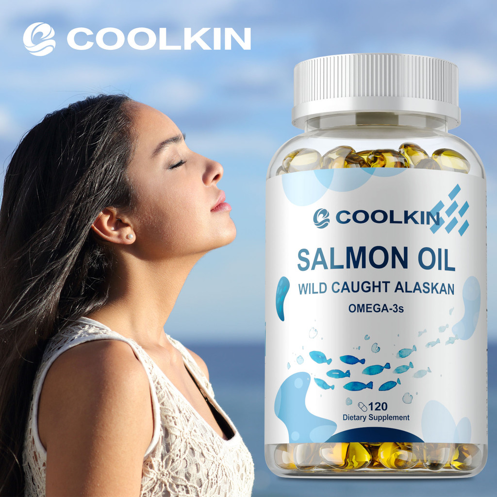 Dibuat dengan Minyak Salmon Alaska OMEGA-3S - Kapsul Formula Premium - Mendukung Kesehatan Mata dan 