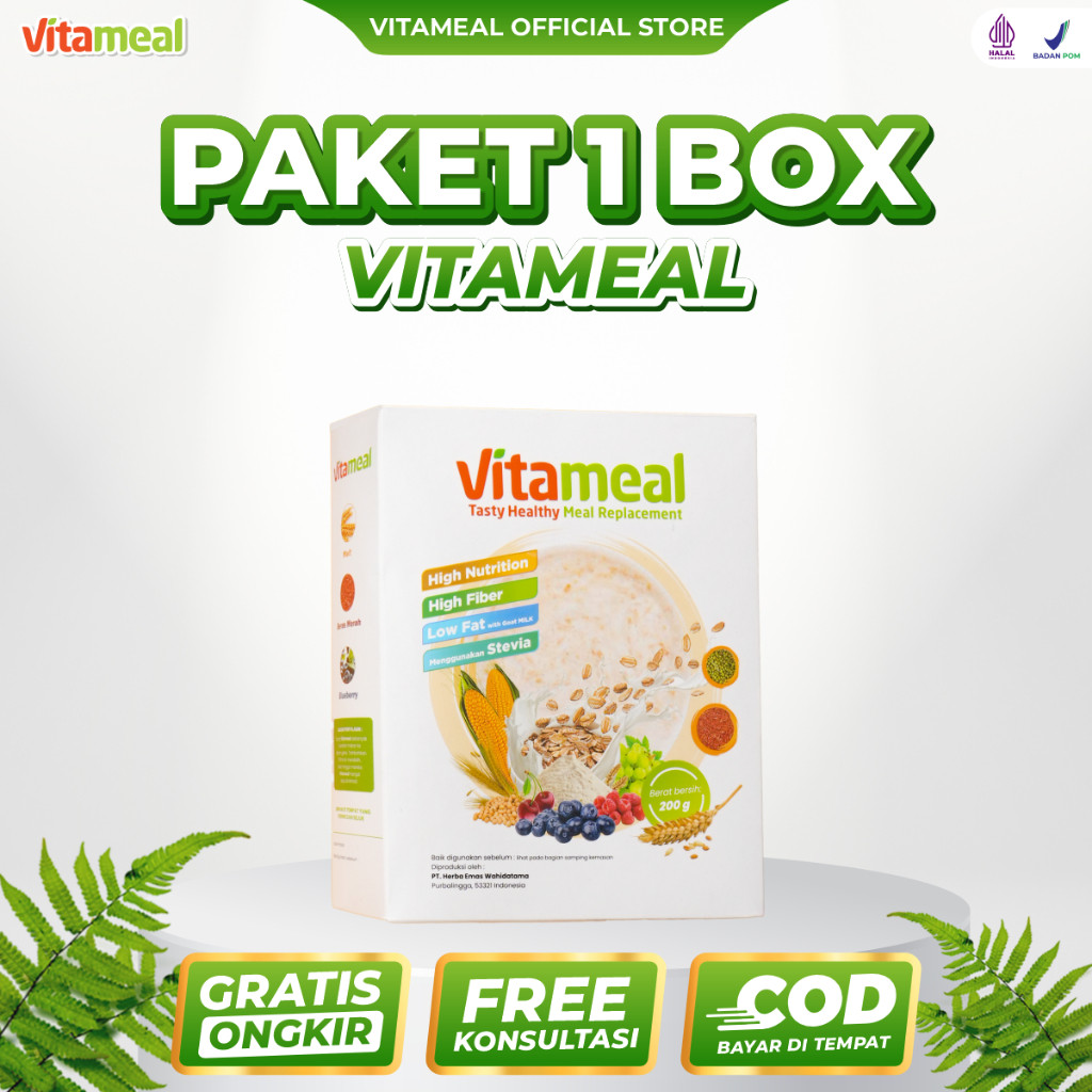 

Vitameal - Sereal Vitameal Sehat Multigrain Bantu Menstabilkan Gula Darah dan Menangkal Diabetes Kolesterol Alami Tanpa Efek Samping Vitameal Diabetes Vitameal Sereal Vitameal Official Store Vitameal MultigrainSereal paket 1 box 200 gram