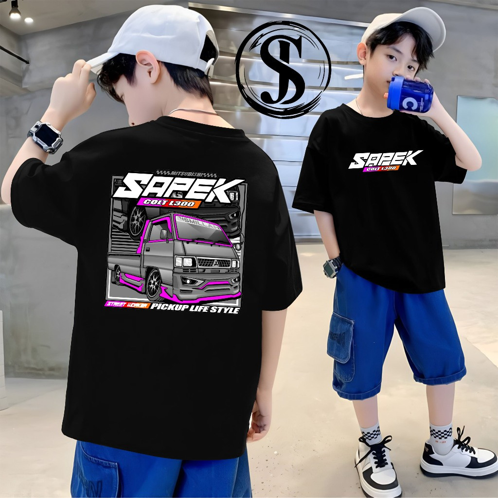 KAOS L300 PICK ANAK ANAK USIA 8-12 TAHUN KAOS ANAK GAMBAR PICK L300 ELSA MANIA INDONESIA BAJU KAOS A