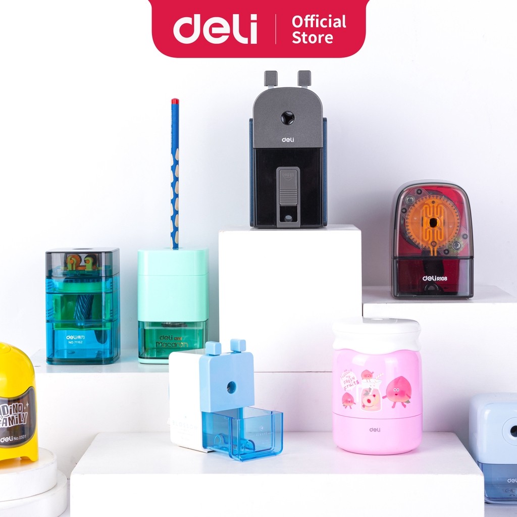 

Deli Rotary Sharpener / Rautan Putar Pensil dengan Pisau Tajam Anti Slip