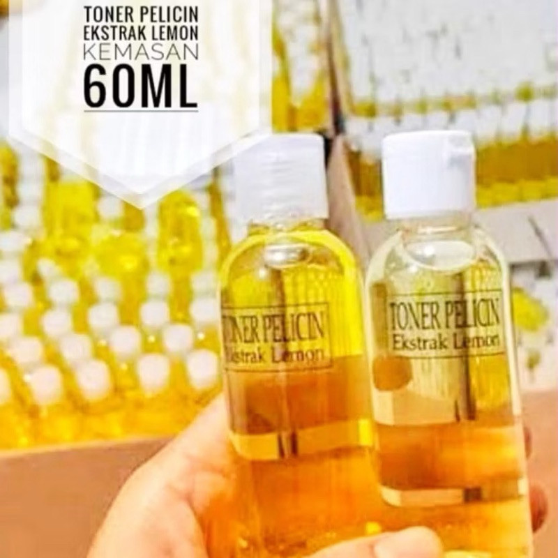 Toner Pelicin wajah Ekstrak lemon glowing toner lemon 100% original Perfectbeautymall