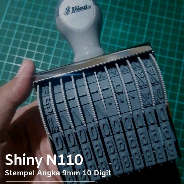

Stempel Angka 10 Digit 9mm 7mm Manual Shiny N110 N-110 N210 N-210