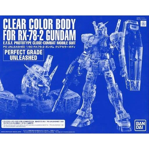 LIMITED CLEAR COLOR BODY ARMOR PG RX-78-2 GUNDAM Perfect Grade UNLEASHED P-BANDAI