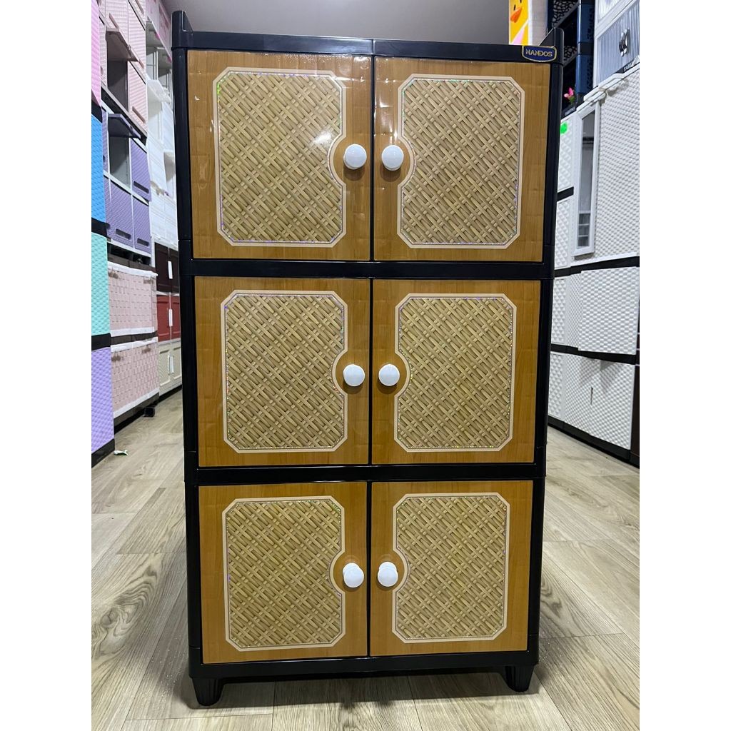 KOWASHOP NAIBA Lemari Baju Pakaian Plastik Laci Murah 3 4 5 Susun NANDOS Twin Box Fit