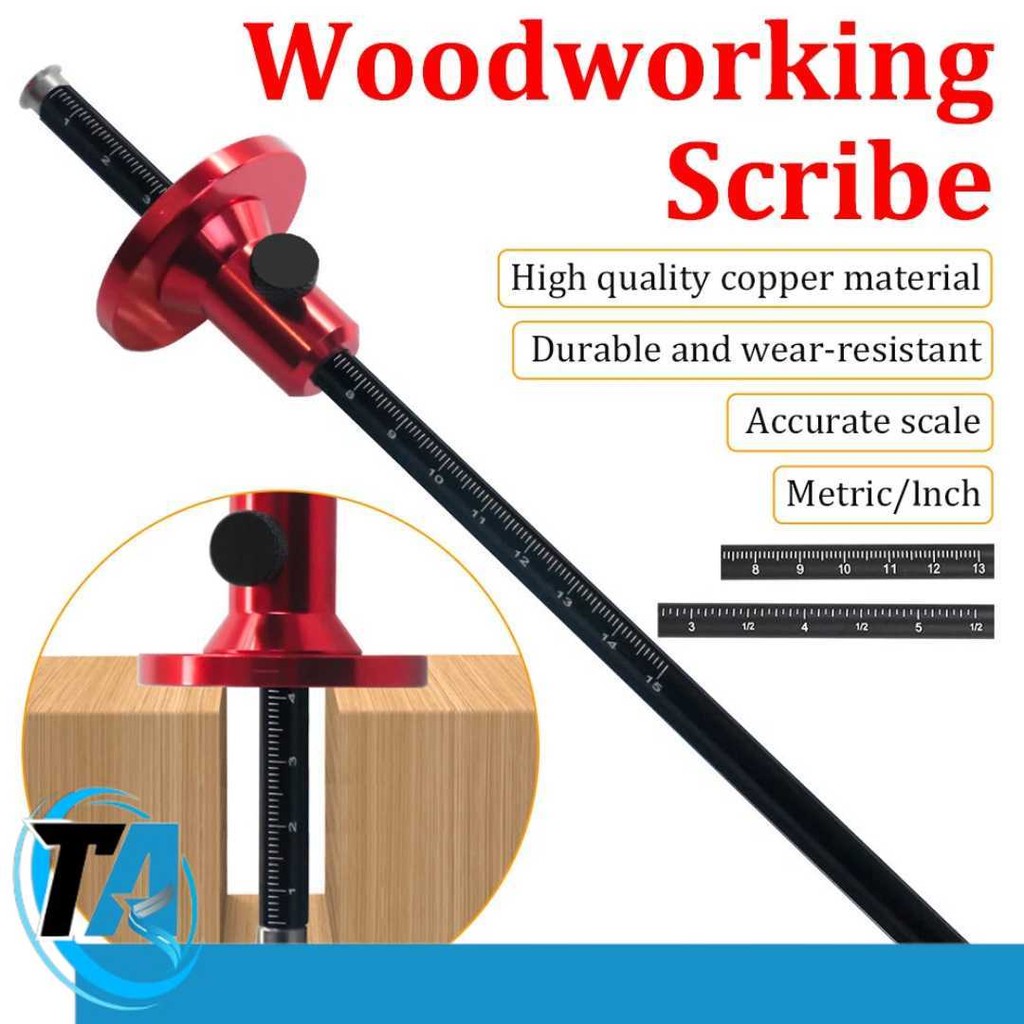 

AIX Marking Gauge Scriber European Ruler Woodworking Wheel - A-71