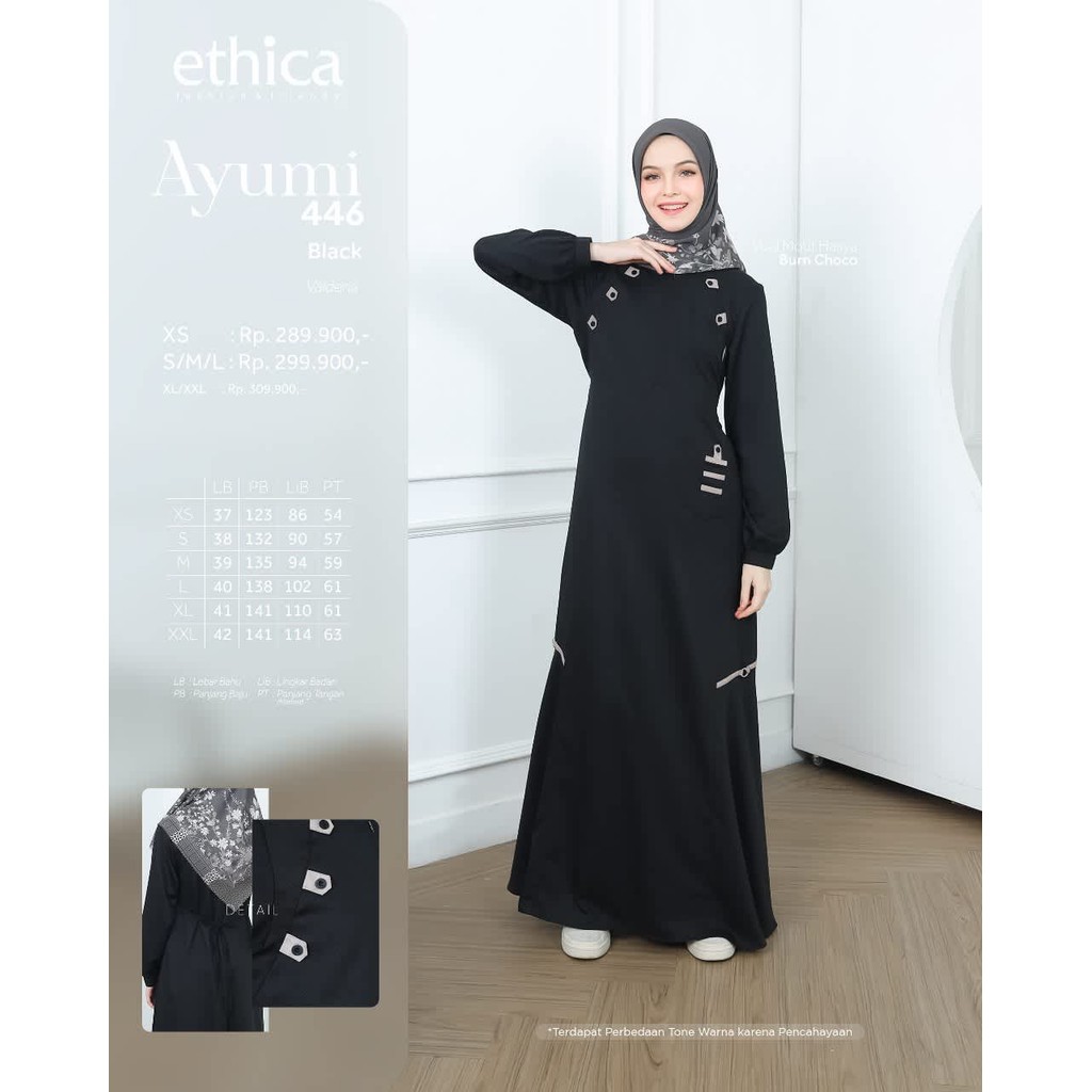 ETHICA GAMIS DEWASA  AYUMI 446 BLACK