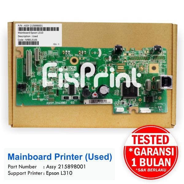 Mainboard Motherboard Printer Epson L310 Mainboard Epson L310 Logic board L310 Original Garansi