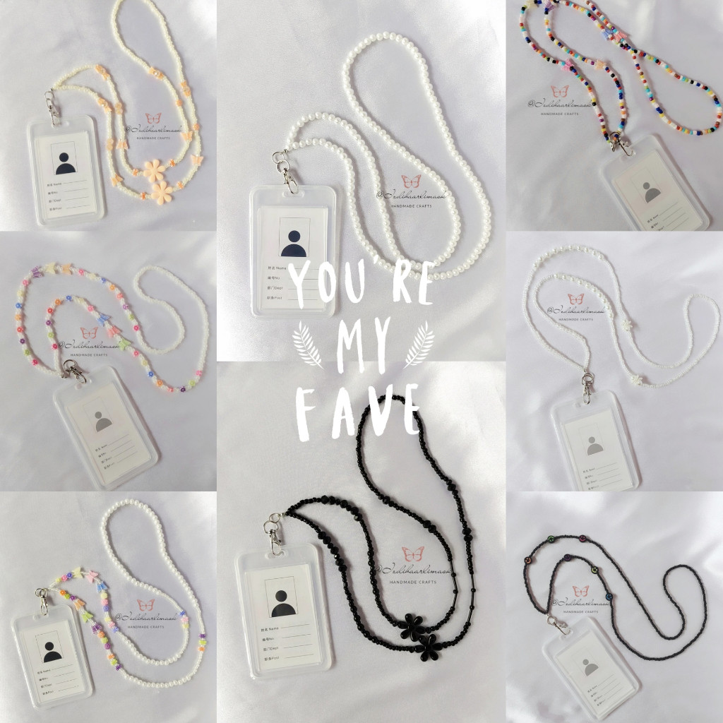 

COD " PART I " LANYARD STRAP KALUNG NAME TAG ID CARD MANIK BEADS | LANYARD POD TALI PODS CEWE | LANYARD INHALER SALE