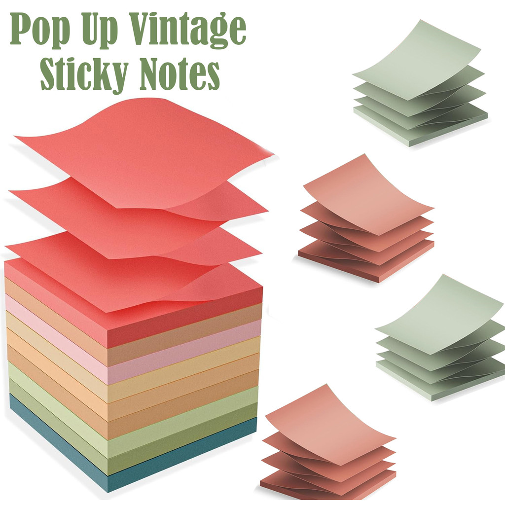 

Pop Up Sticky Notes,Adhesive Memo Pad Bulk, Accordion-Style Notes Suitable, Bulk Pack for Notes, Reminders Home Office School