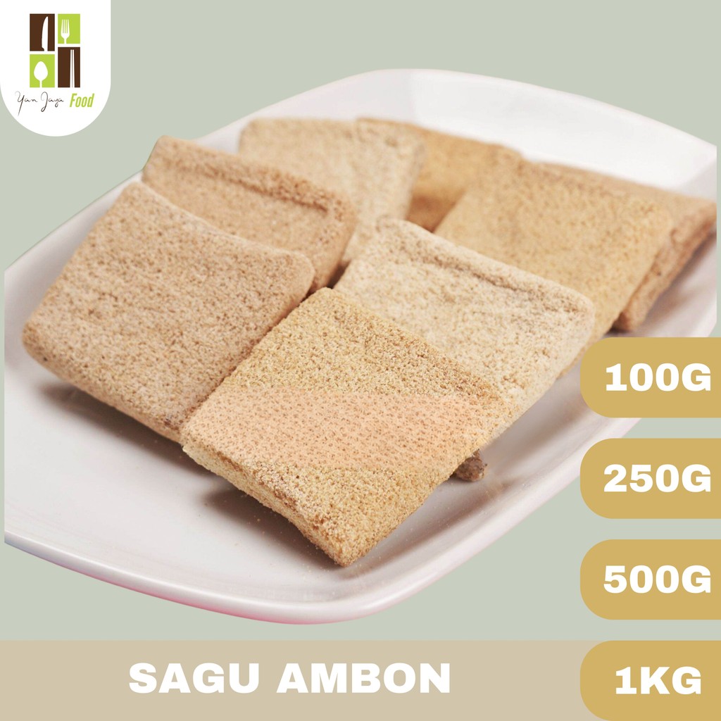 

Sagu Ambon / Sagu Lempeng / Cemilan Manis Kemasan Repack 1kg / 500g