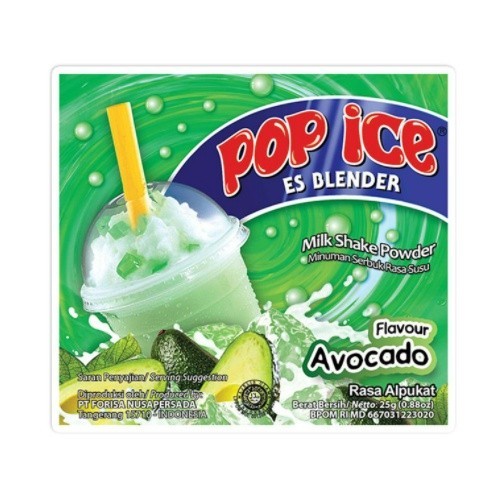 

MINUMAN POP ICE 25 GRAM SACHET ES BLENDER ECERAN RENCENG COKLAT SUSU - AVOCADO