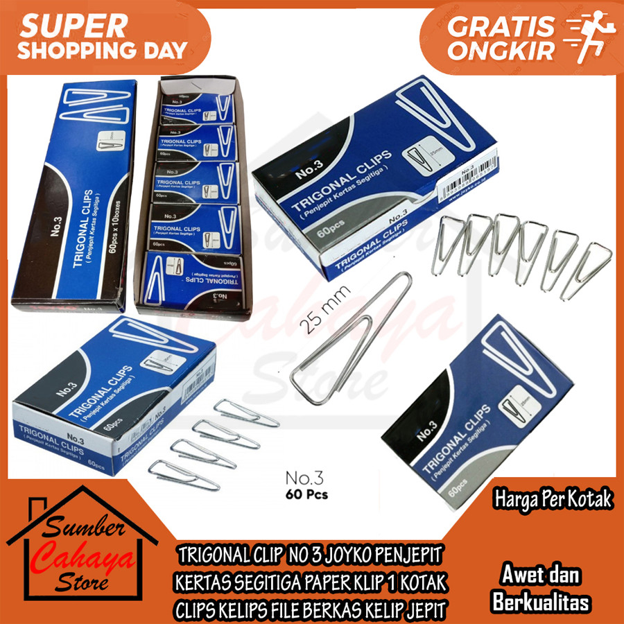 

JK Trigonal Clip Nomor 3 Penjepit Kertas Segitiga Paper Klip 1 Kotak Jepit File Berkas Lamaran Kerja Sekolah Kantor Penting Arsip Stainless Penjepit Dokumen Perlengkapan Stationery Kantor Administrasi Aksesoris Surat XRFA Polos Tebal Formal