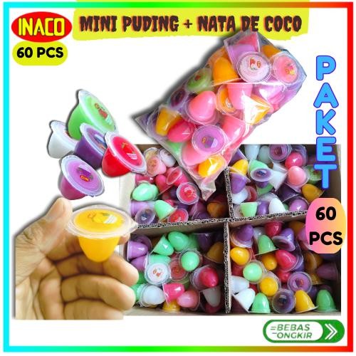 

MINI PUDING 60 PCS CURAH INACO CURAH repack PAKET isi 60 PCS cemilan anak viral Jelly Food puding exp 1 tahun lebih dari pengiriman