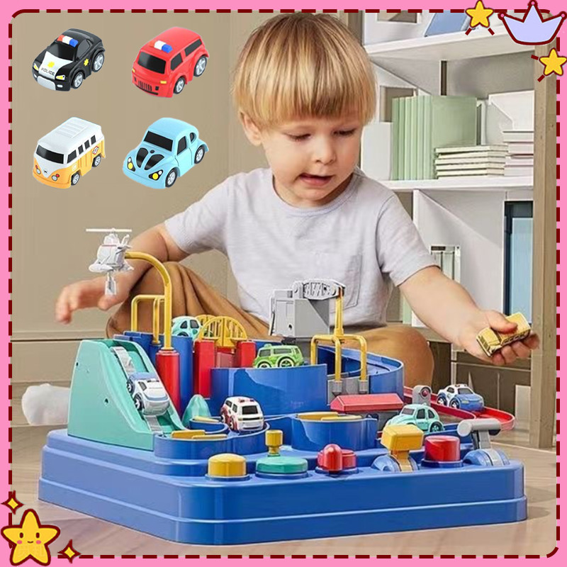 KHARISMA Mainan Adventure Car Car Adventure Brain Game Mainan Edukasi Anak Car Adventure Track Maina