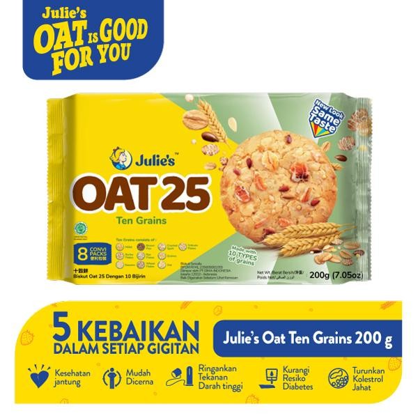 

Julie's Oat 25 Ten Grains 200g Terlaris