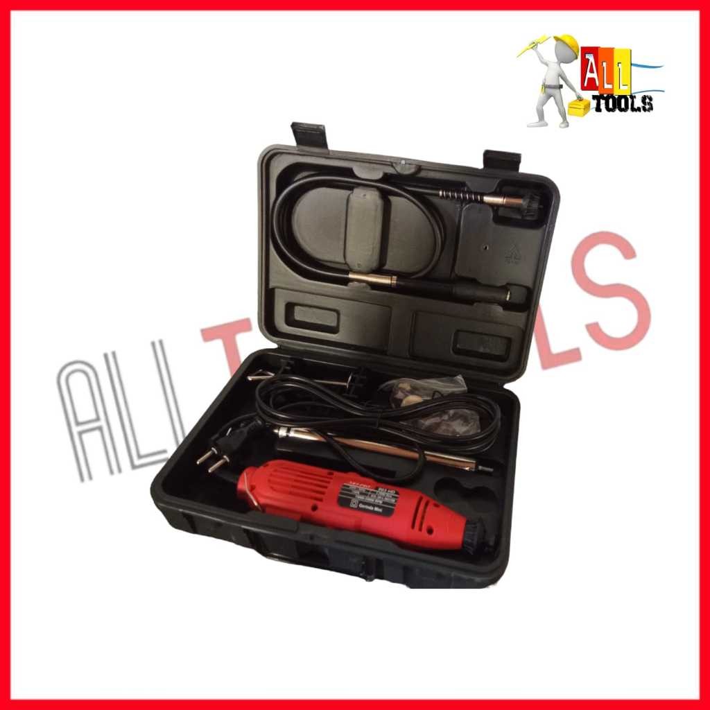 NRT PRO 903 HD Mesin Bor Mini Ukir Poles + Dudukan Tiang + 40 Aksesoris