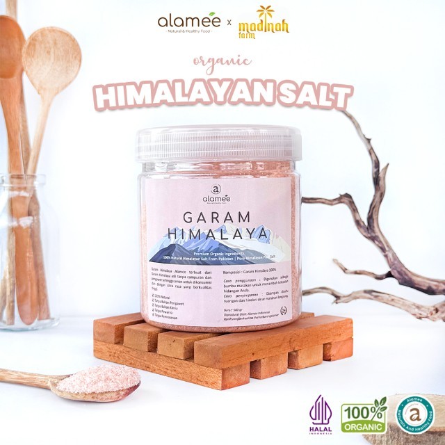 

Garam Himalaya 500 G Pink Himalayan Sea Salt Pakistan Madinah Farm madinah