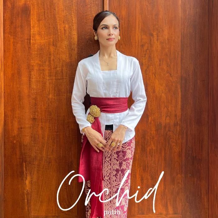 

Setelan Kebaya Kutubaru Premium Lengan Panjang Orchid - soft berry, S, kebaya saja