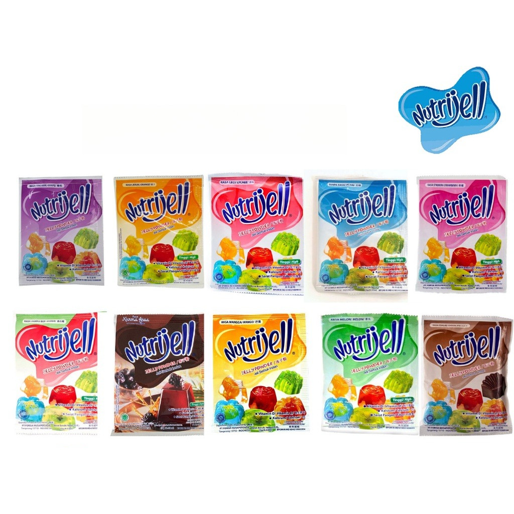 

NUTRIJELL REGULER JELLY POWDER / NUTRIJEL JELI KEMASAN BESAR / AGAR AGAR ALL VARIAN (1 bks)