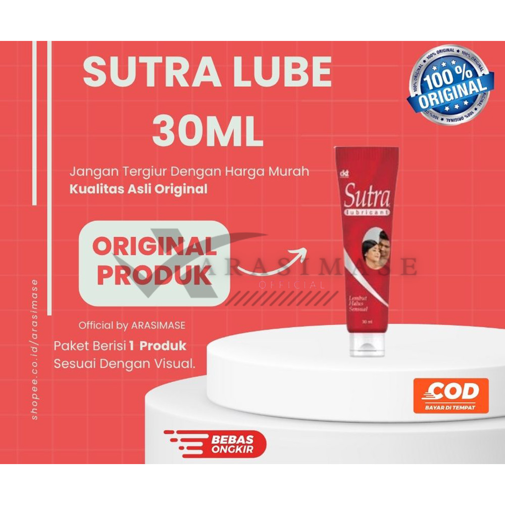 Sutra Lubricant 30ml - Sutra Lubricant Gel - Pelumas Sutra - Lubrikan Sutra - Pelicin Nyaman