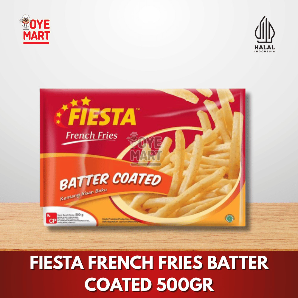 

FIESTA FRENCH FRIES BATTER COATED 500GR