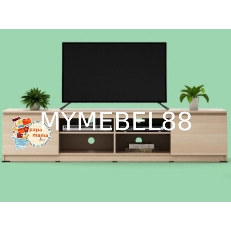 Rak Tv - Meja Tv Linus 220 - 8 Laci Bawah