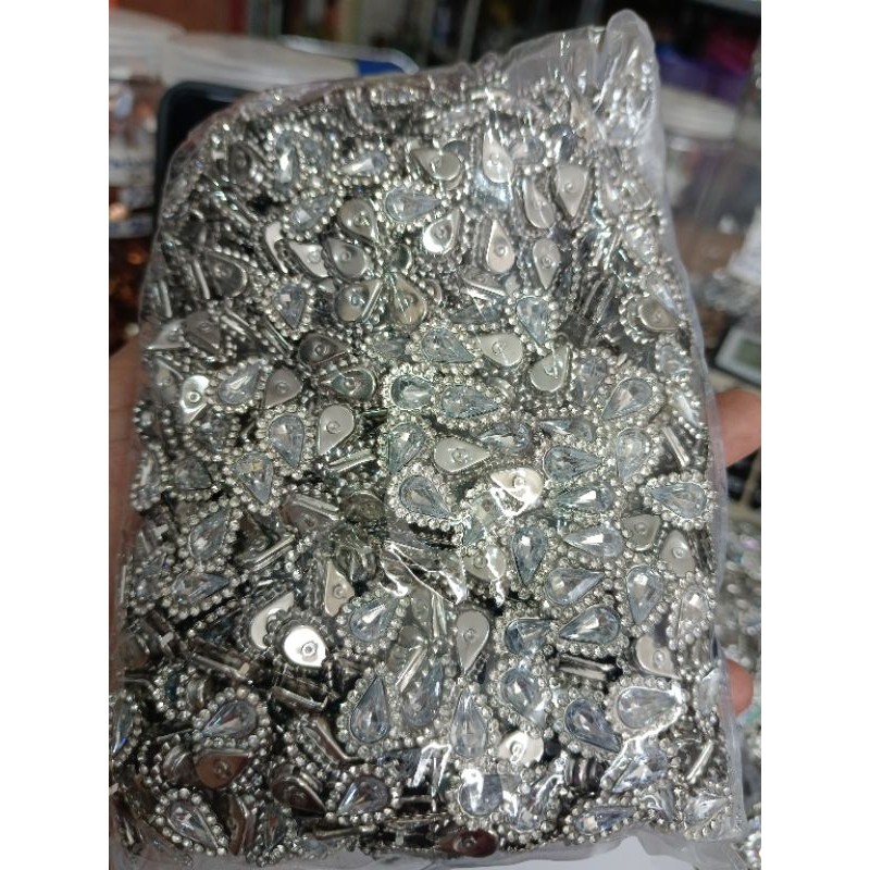 AUPSHOP Payet GROSIR Diamon cangkang TETES BUNGA ACRILYC