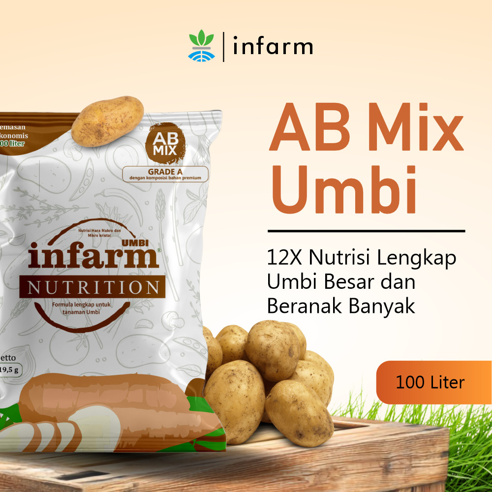 INFARM - Nutrisi AB Mix Umbi Pupuk Konvensional Tanah dan Hidroponik Untuk Tanaman Umbi Original Inf