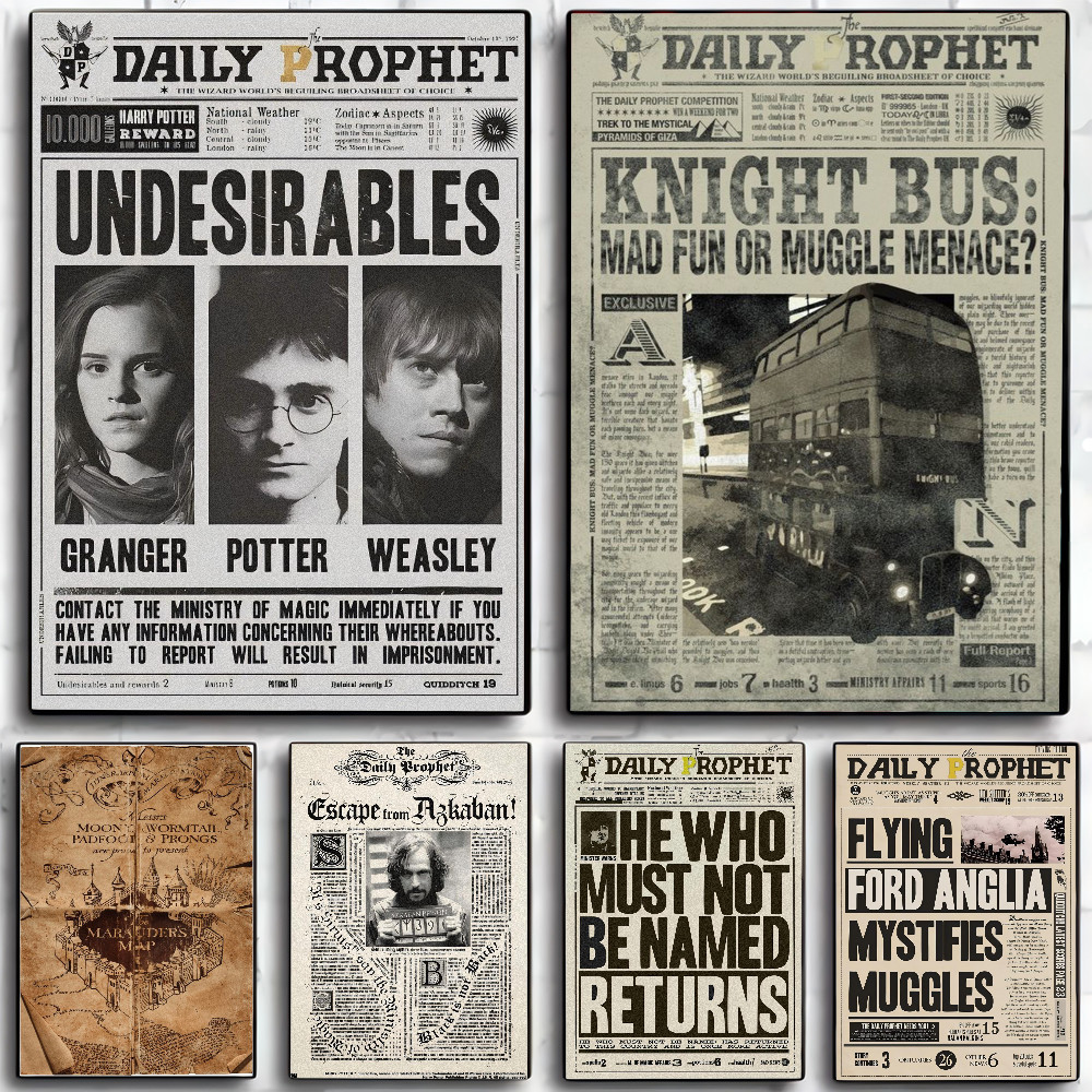 

Magical Fantasy Harry Movies Potter Poster Wall Art Home Decor Room Decor Digital Painting Living Room Restaurant Kitchen Art